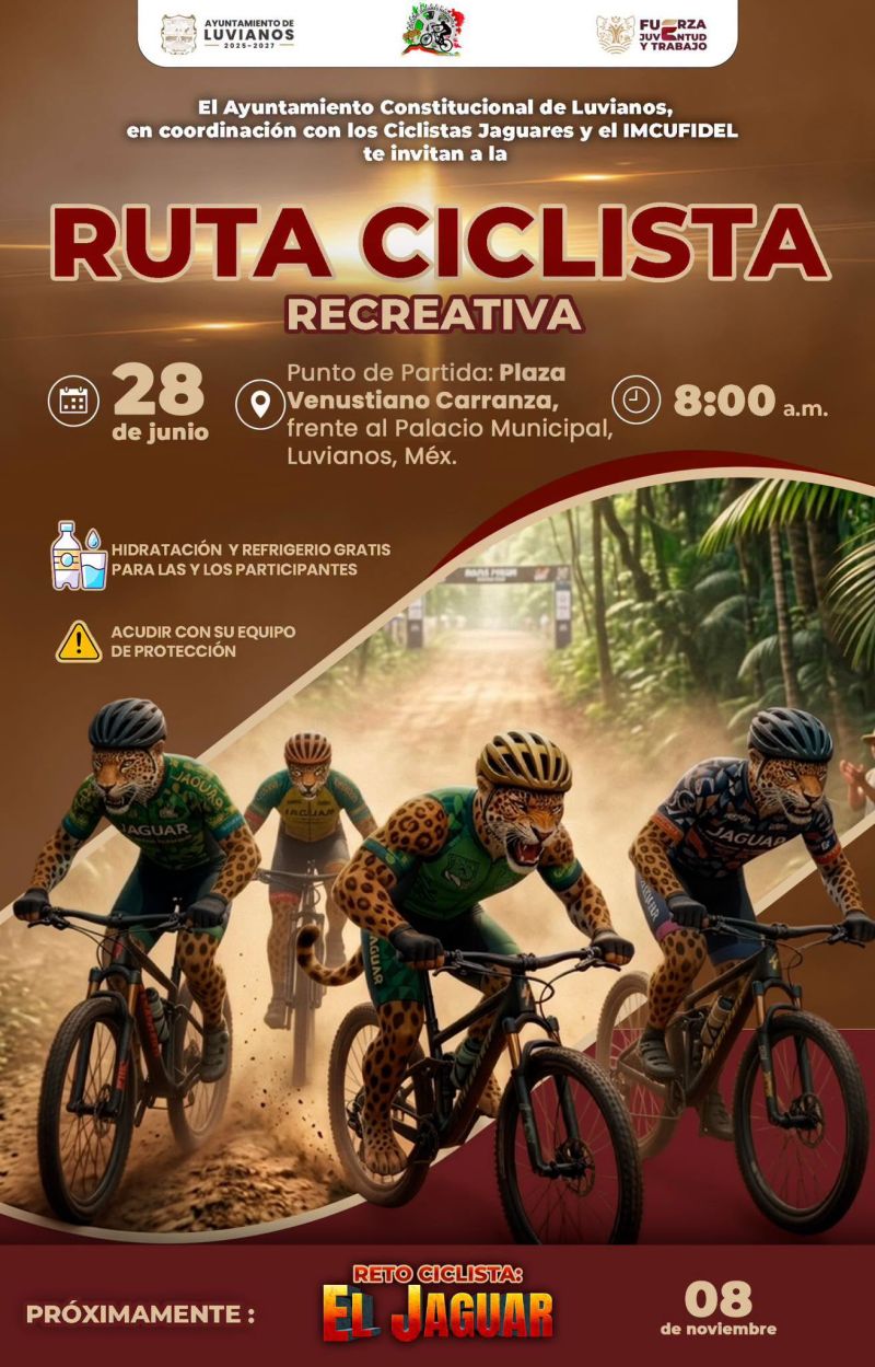 Ruta Ciclista Recreativa en Luvianos